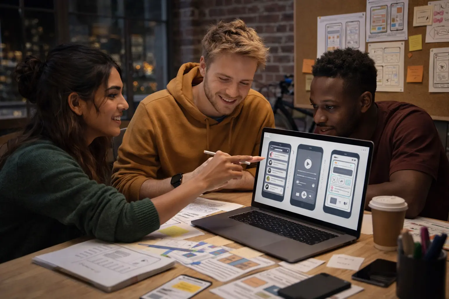 The Operational AI Systems team collaborating in the office